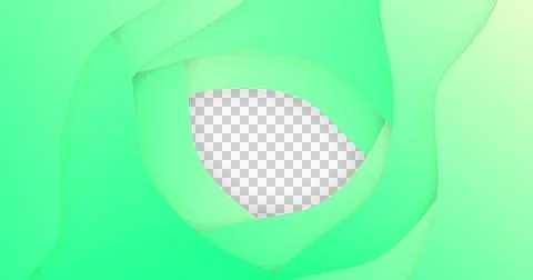 Image of green gradient lines waving in seamless loop on white background Stock Illustration