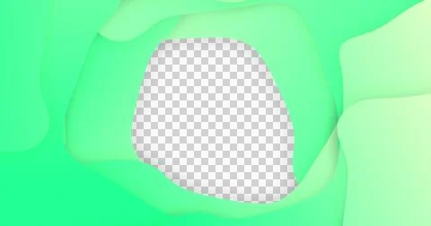 Image of green gradient lines waving in seamless loop on white background Illustrazione stock