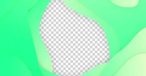 Image of green gradient lines waving in seamless loop on white background Illustrazione stock