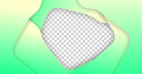 Image of green gradient lines waving in seamless loop on white background Stock Illustration