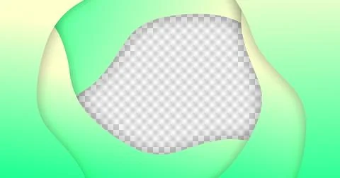 Image of green gradient lines waving in seamless loop on white background Stock Illustration