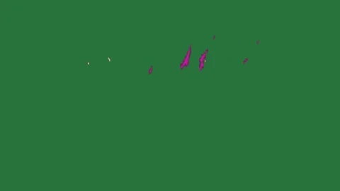 An image of a green screen with small purple dot on it and pink blue explosion Stock Footage 335682529
