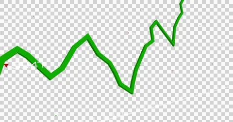 Image of a green statistic arrow over a grey grid with numbers increasing on it Ilustración de archivo