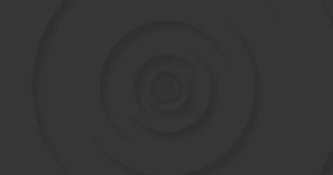 Image of grey concentric circles pulsating on seamless loop Stock Illustration