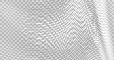 Image of grey wave pattern on transparent background 스톡 일러스트