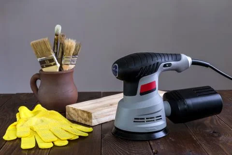 Image with a grinder. Foto stock