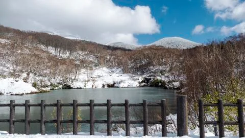 An image of hakkoda mountain Stock Photos