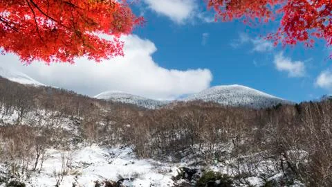 An image of hakkoda mountain Foto stock