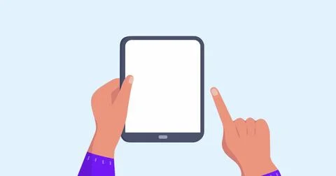 Image of hands using tablet with travel icons Illustrazione stock