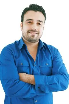 An image of a handsome man with a beard Stock Photos