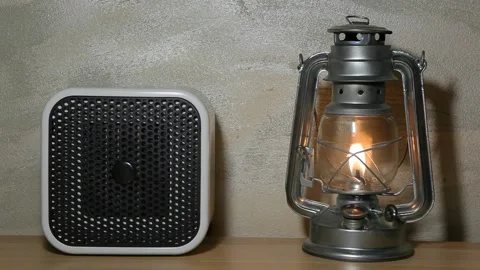 Image of heater lamp sharp wall background Stock Footage 143960409