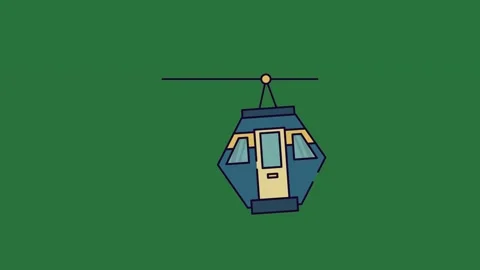 An image of helicopter and blue yellow isolated isolated on green screen Stock Footage 336858211