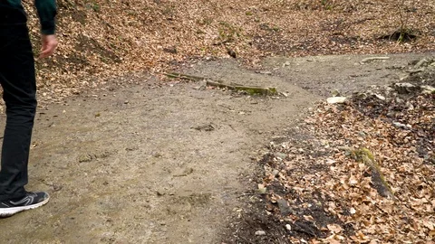 Image of hipster man using GPS while hiking, Zagreb, Croatia. Stock Footage 104520721