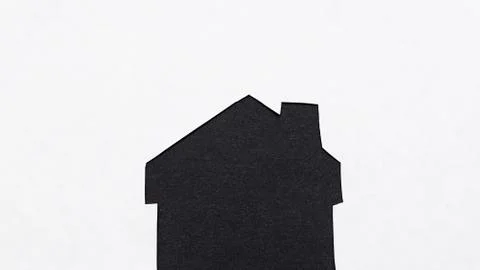 An image of a house on white background Stock Photos