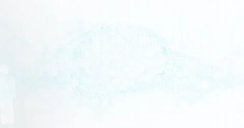 Image of human brain and dna strand spinning 库存插图