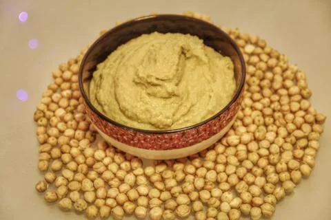 Image of Hummus and Bean Chickpea Stock Photos