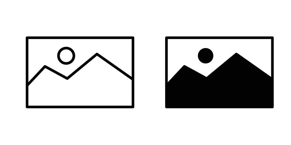 Image icon for design projects and web UI Stock Illustration
