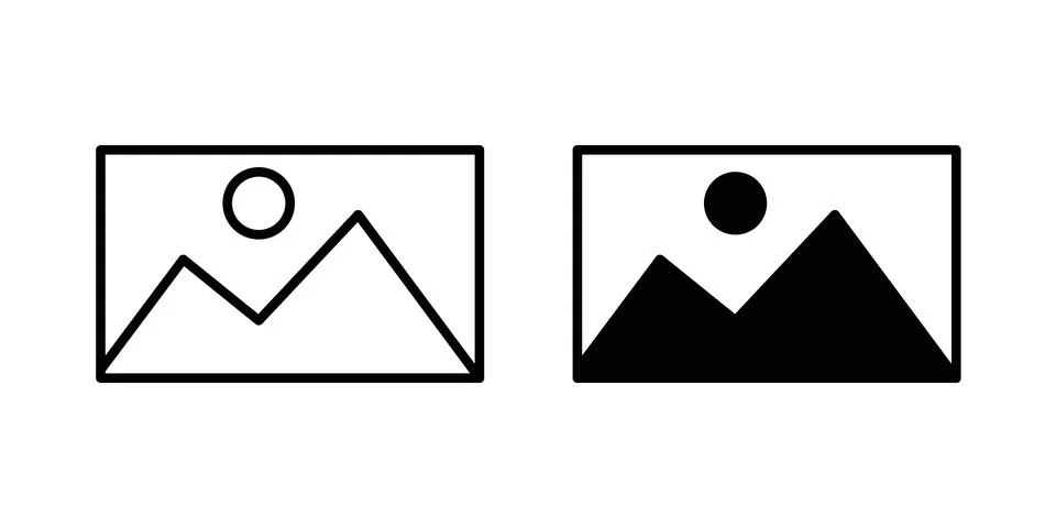Image icon graphic element. web icon set Stock Illustration
