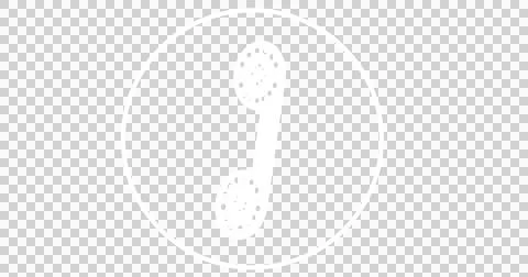Image of icon with phone handset over transparent background Ilustração Stock