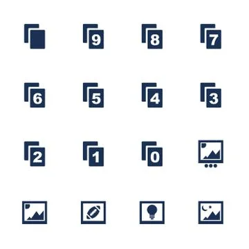 Image icons Illustrazione stock