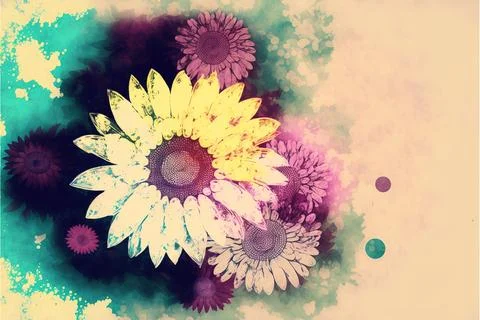 Image of ?illustration, pattern floral and pastel, flower background, Made .. Stock Illustration