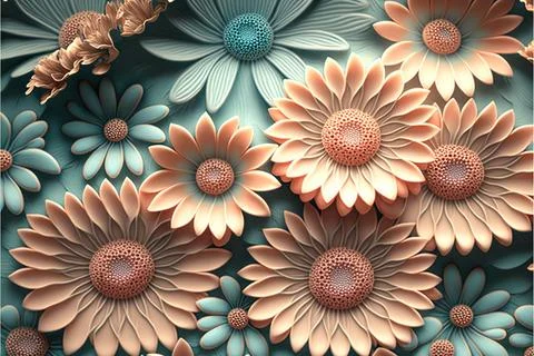 Image of ?illustration, pattern floral and pastel, flower background, Made .. Stock Illustration