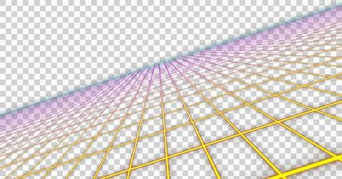 Image of image game screen with glowing yellow grid on white background Stock Illustration