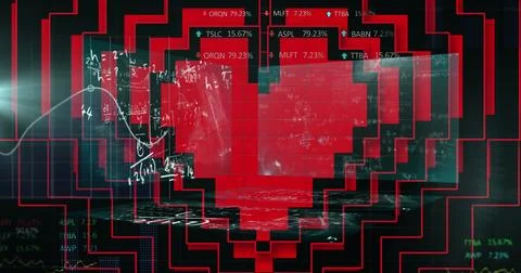 Image of integrated circuit over computer processor 写真素材