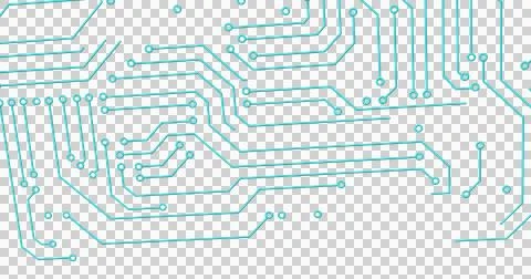 Image of integrated circuit over transparent background Ilustração Stock
