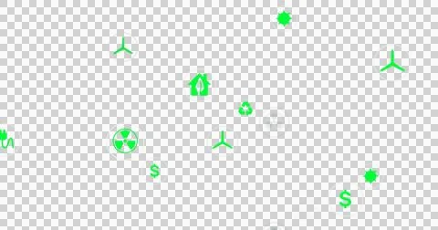 Image of interface with power and energy icons on dark background 스톡 일러스트