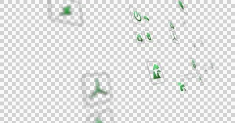 Image of interface with power and energy icons over data processing on dark Ilustração Stock