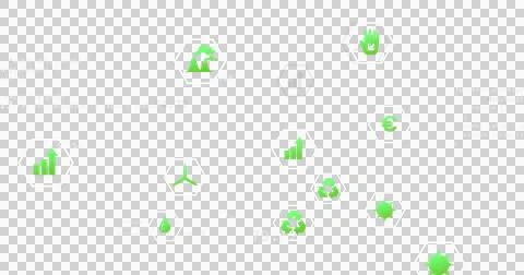 Image of interface with power and energy icons over data processing on dark Ilustração Stock