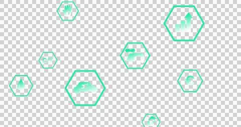 Image of interface with power and energy icons on dark background 스톡 일러스트