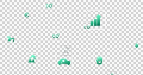 Image of interface with power and energy icons on dark background 스톡 일러스트