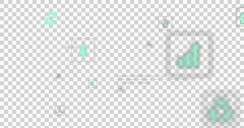 Image of interface with power and energy icons over data processing on dark Ilustração Stock