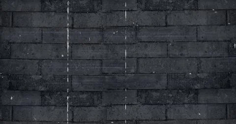 Image of interference over brick wall Foto stock