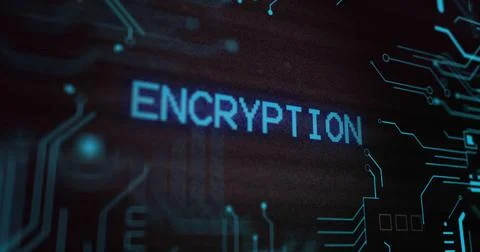 Image of interference over encryption text, data processing and computer circuit イラスト素材