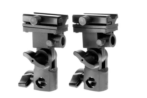 Image isolated object flash and umbrella holder Stock Photos