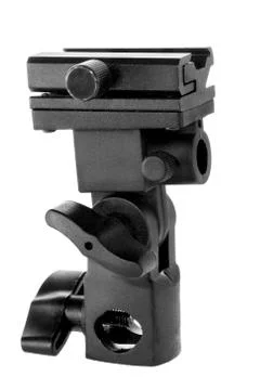 Image isolated object flash and umbrella holder Stock Photos