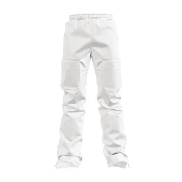 A image isolated on a white background of a snowboard pants Stock Illustration