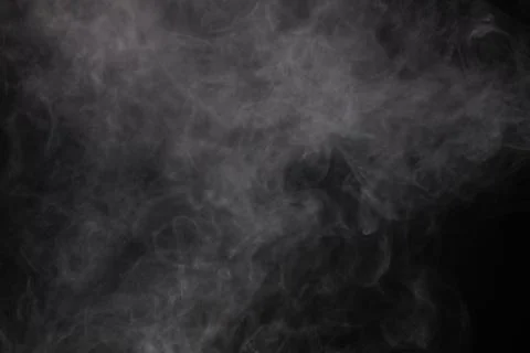 Image isolated white mist of e-cigarette Stock Photos