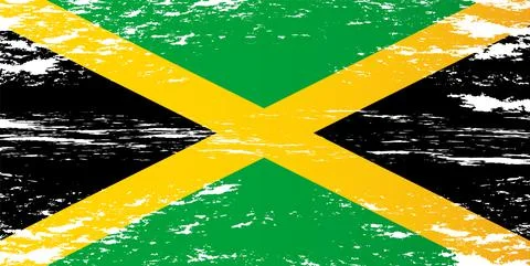 Image of the Jamaica flag Stock Illustration