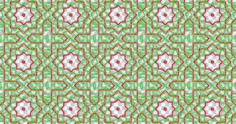 Image of kaleidoscope neon pattern moving in hypnotic motion on transparent Stock Illustration
