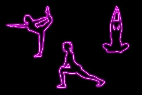 This is an image of a lady dancing. Stock Illustration