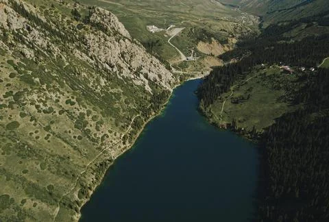 Image of lake in the forest Stock Photos