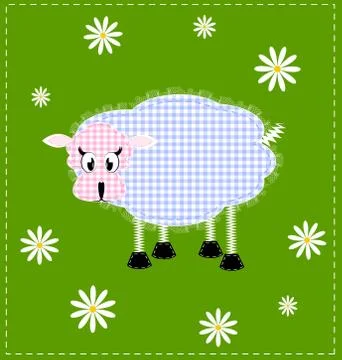 Image of a lamb Stock Illustration