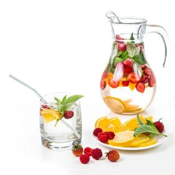 Image with a lemonade. Stock Photos