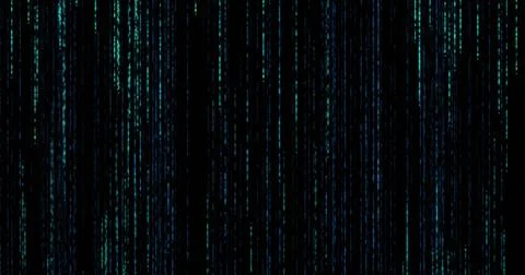Image of light and horizontal blue lines of interference on black background Stock Illustration