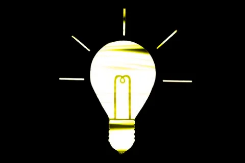 An image of a light bulb. Idea, sign, solution, thinking concept. Photos