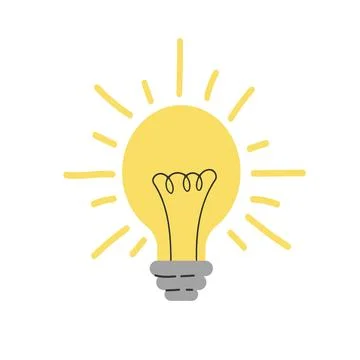 Image of a light bulb. The light bulb symbolizes an idea, a concept, or a d.. Stock-Illustration